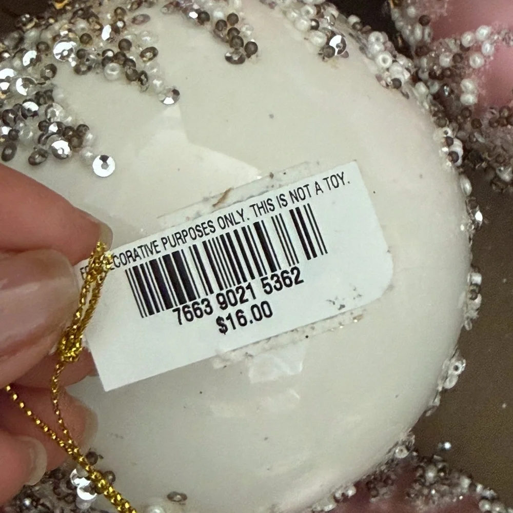 Set of 10 Elegant Pink Holiday Ornaments